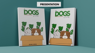 A DOG'S LIFE: An Illustration book cover design Challenge
