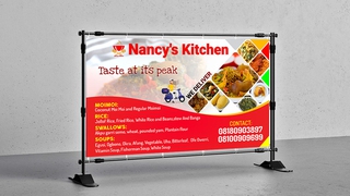 Nancy Kitchen banner and eflyer design
